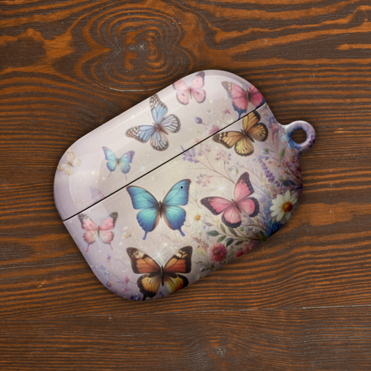 Butterfly Dreamscape AirPods Pro Gen 2 Case – Whimsical Floral & Butterfly Design