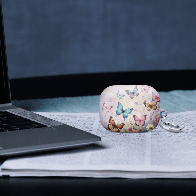 Butterfly Dreamscape AirPods Pro Gen 1 Case – Floral Butterfly Cover